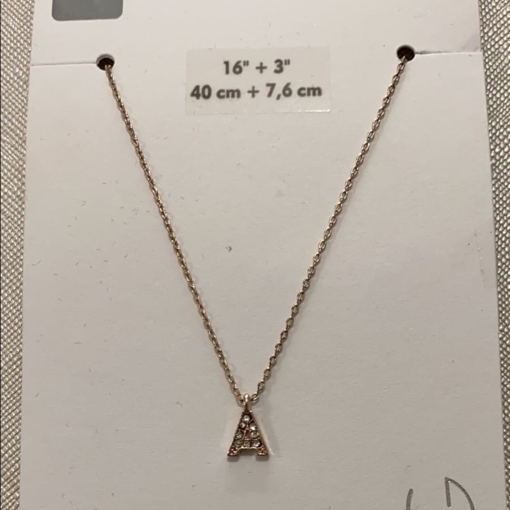 Letter A necklace